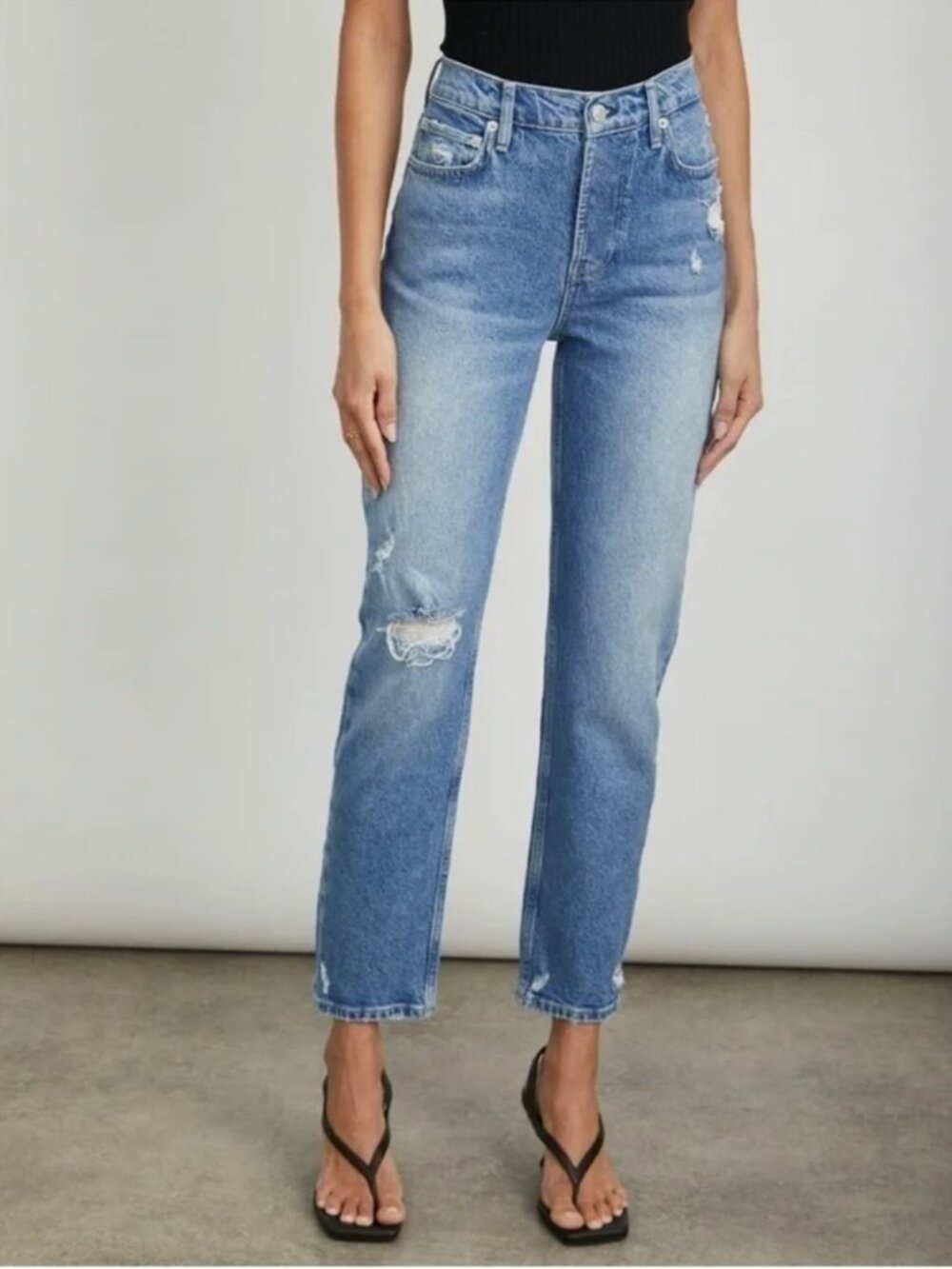 RAILS Melrose classic slim distressed cropped Jeans Women's 27 Like New